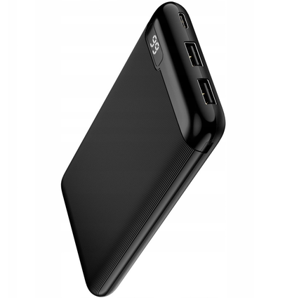 Bateria Externa Setty SPBL-10, 10000mAh, 10W, 2 x USB-A, Preta