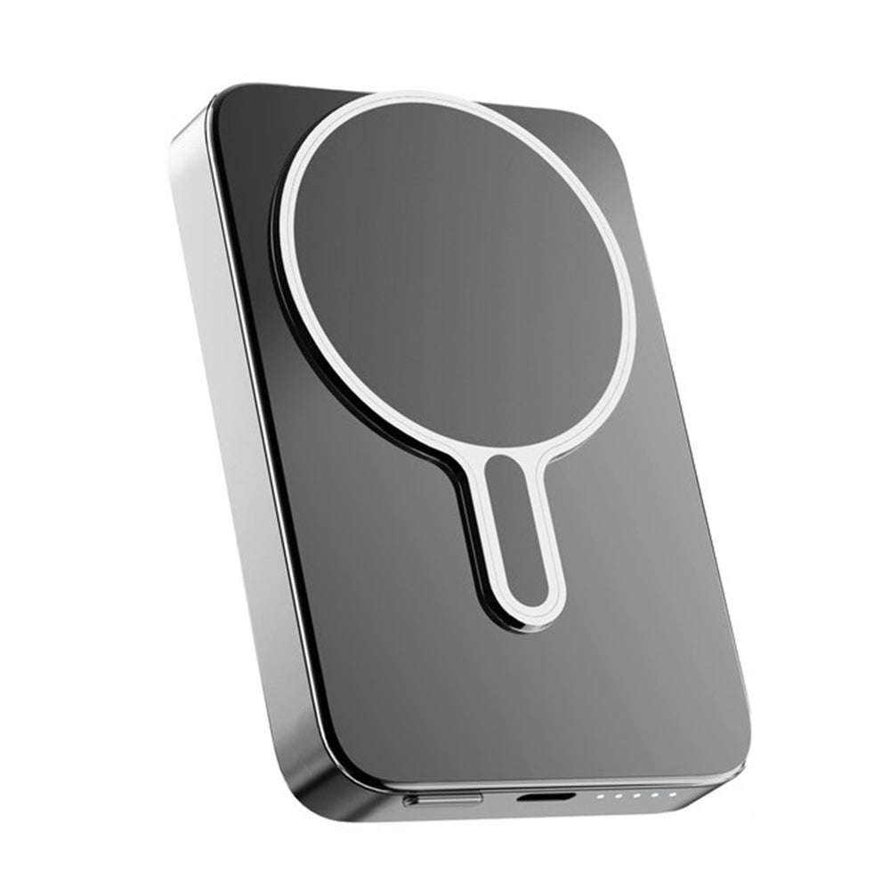 Bateria Externa Wireless 3MK MagSnap Go, 10000mAh, 20W, PD + FQI, 1 x QI - 1 x USB-C, Cinzento