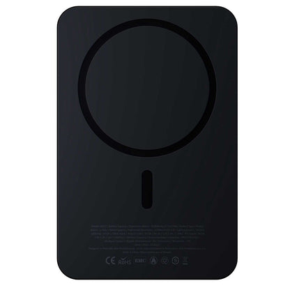 Bateria Externa Wireless 3MK MagSynergy Ni+, 5000mAh, 22.5W, PD + FQI, 1 x QI - 1 x USB-C, Preta