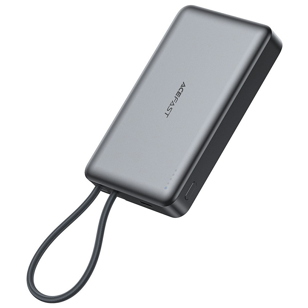 Bateria Externa Wireless Acefast M18, 10000mAh, 22.5W, PD + FQI, 1 x QI - 2 x USB-C, Preta