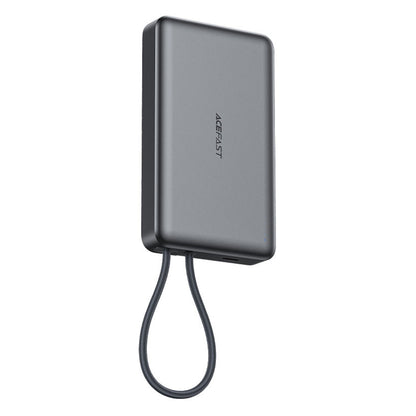Bateria Externa Wireless Acefast M18, 10000mAh, 22.5W, PD + FQI, 1 x QI - 2 x USB-C, Preta