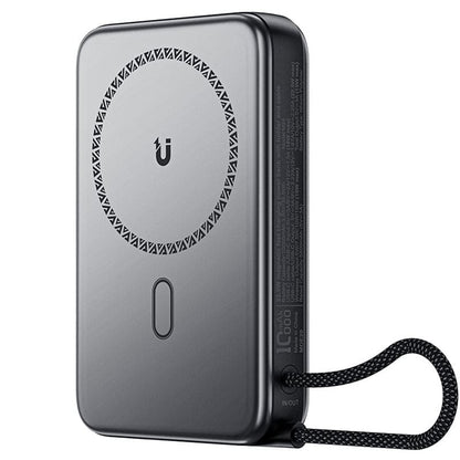 Bateria Externa Wireless Acefast M24, 10000mAh, 22.5W, PD + FQI, 1 x QI - 2 x USB-C, Cinza