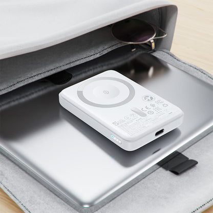 Bateria Externa Wireless Acefast M25, 5000mAh, 20W, PD + FQI, 1 x QI - 1 x USB-C, Branca