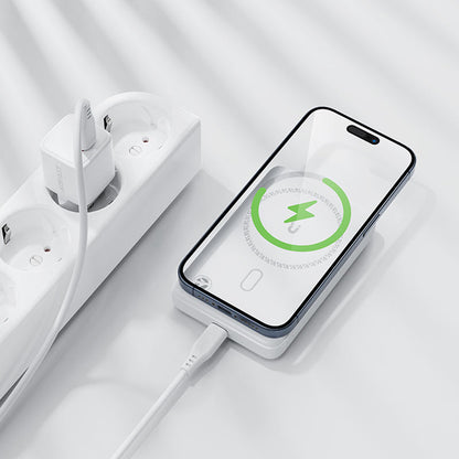 Bateria Externa Wireless Acefast M26, 10000mAh, 20W, PD + FQI, 1 x QI - 1 x USB-C, Branca