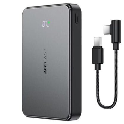 Bateria Externa Wireless Acefast M31, 10000mAh, 22.5W, QC + PD + FQI, 1 x QI - 1 x USB-A - 2 x USB-C, Preta