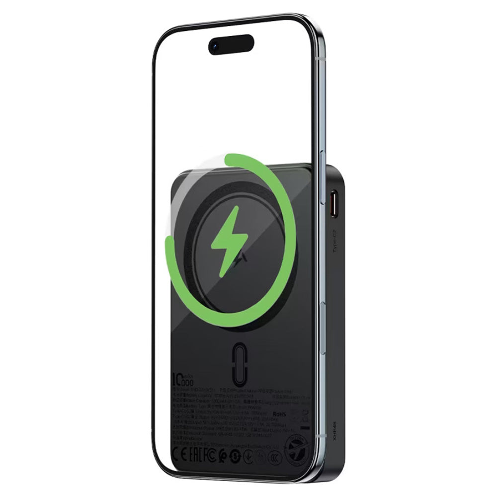 Bateria Externa Wireless Acefast M31, 10000mAh, 22.5W, QC + PD + FQI, 1 x QI - 1 x USB-A - 2 x USB-C, Preta