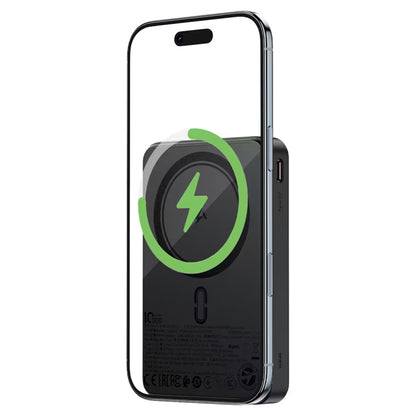 Bateria Externa Wireless Acefast M31, 10000mAh, 22.5W, QC + PD + FQI, 1 x QI - 1 x USB-A - 2 x USB-C, Preta