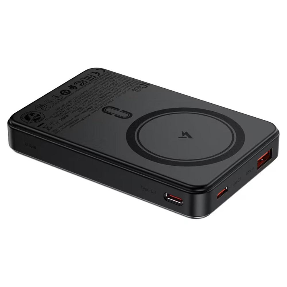 Bateria Externa Wireless Acefast M31, 10000mAh, 22.5W, QC + PD + FQI, 1 x QI - 1 x USB-A - 2 x USB-C, Preta