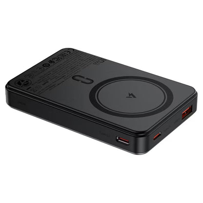 Bateria Externa Wireless Acefast M31, 10000mAh, 22.5W, QC + PD + FQI, 1 x QI - 1 x USB-A - 2 x USB-C, Preta