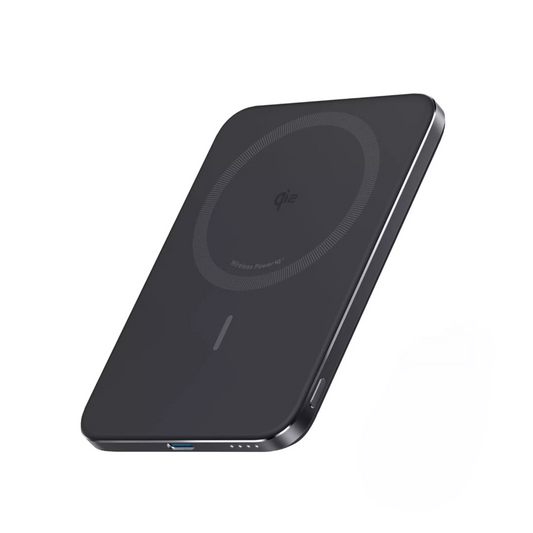 Bateria Externa Wireless Anker Nano, 5000mAh, 20W, PD + FQI, 1 x QI - 1 x USB-C, Preta A1665H11