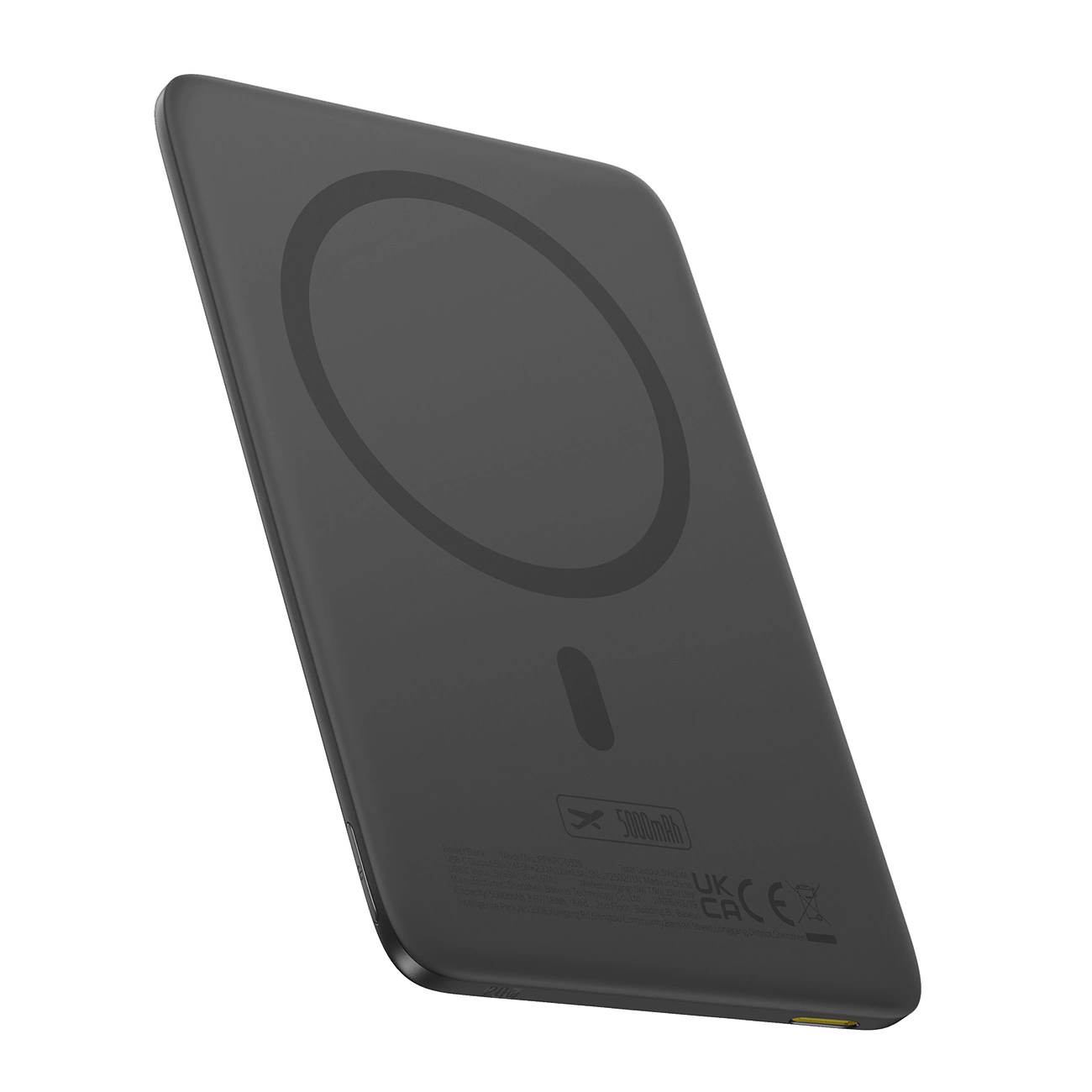 Bateria Externa Wireless Baseus PicoGo AM41, 5000mAh, 20W, PD + FQI, 1 x QI - 1 x USB-C, Preta