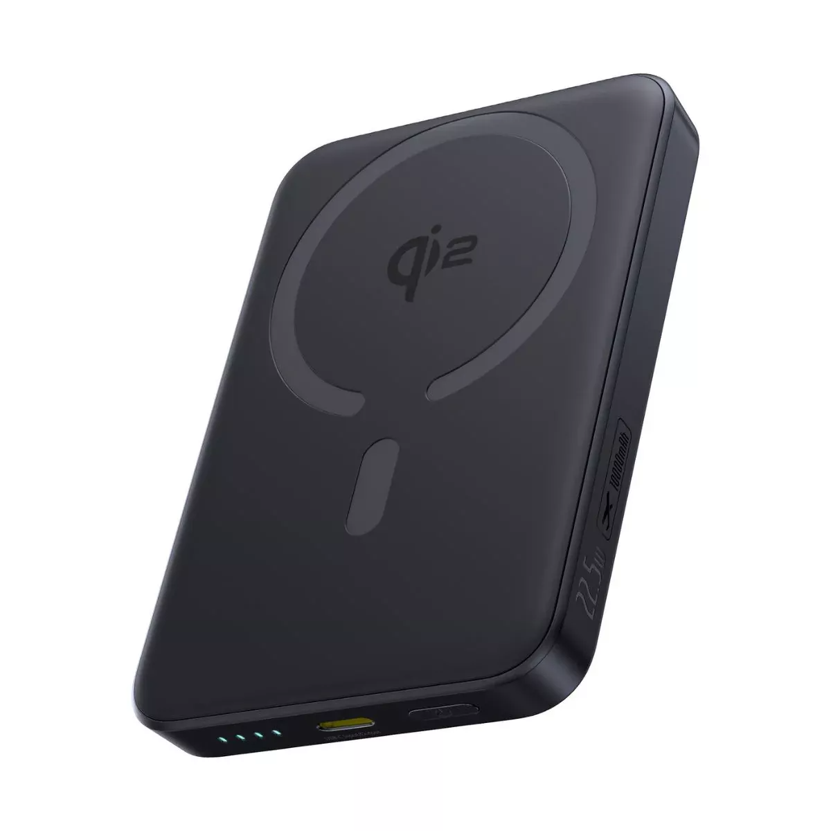 Bateria Externa Wireless Baseus Enerfill FM12, 10000mAh, 22.5W, PD + FQI, 1 x QI - 1 x USB-C, Preta E0028500