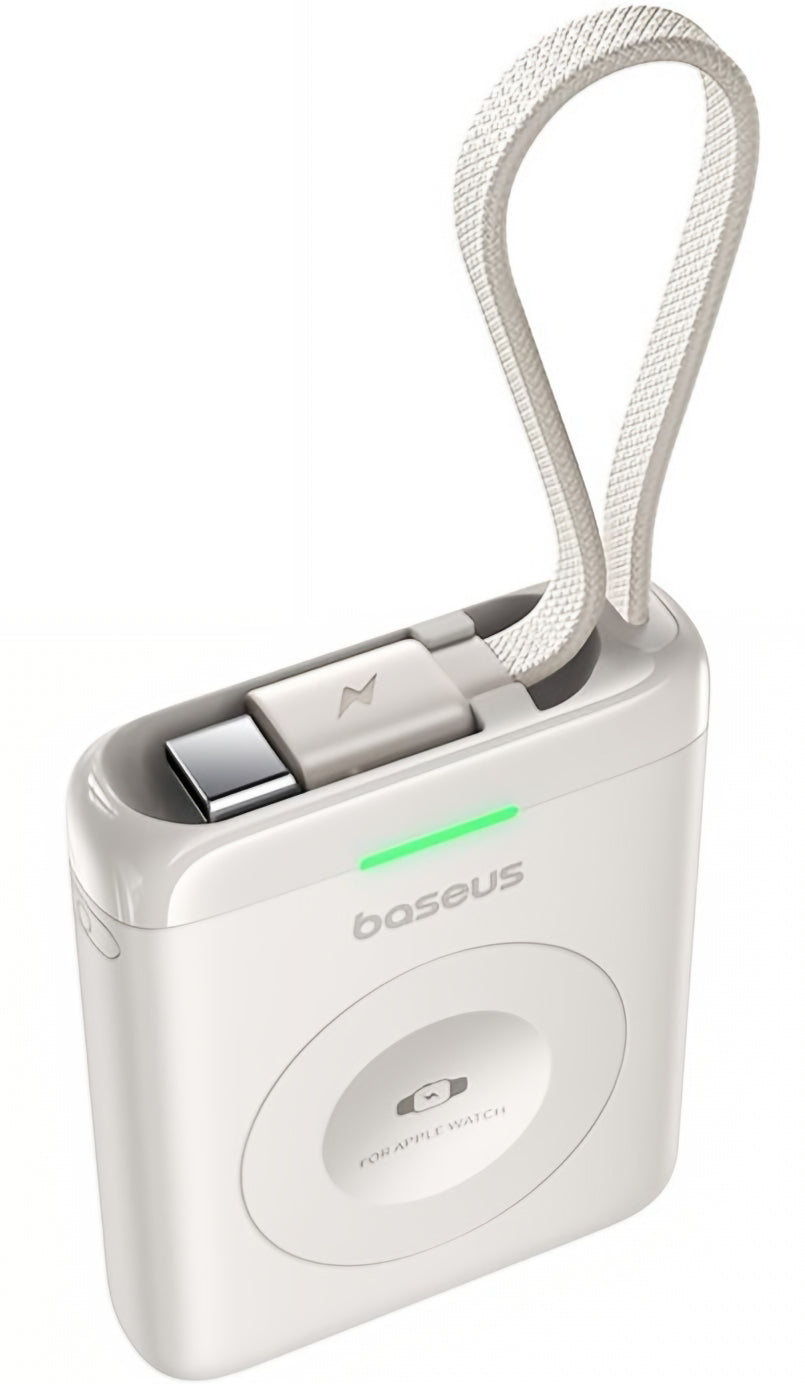 Bateria Externa Wireless Baseus EnerFill FW11 para Apple Watch Series, 1640mAh, 5W, 1 x QI, Branco E0205302