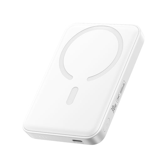 Bateria Externa Wireless Baseus EnerFill FM11, 10000mAh, 30W, PD + FQI, 1 x QI - 1 x USB-C, Branco