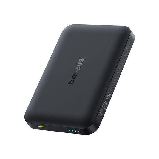 Bateria Externa Wireless Baseus EnerFill FM11, 10000mAh, 30W, PD + FQI, 1 x QI - 1 x USB-C, Preta