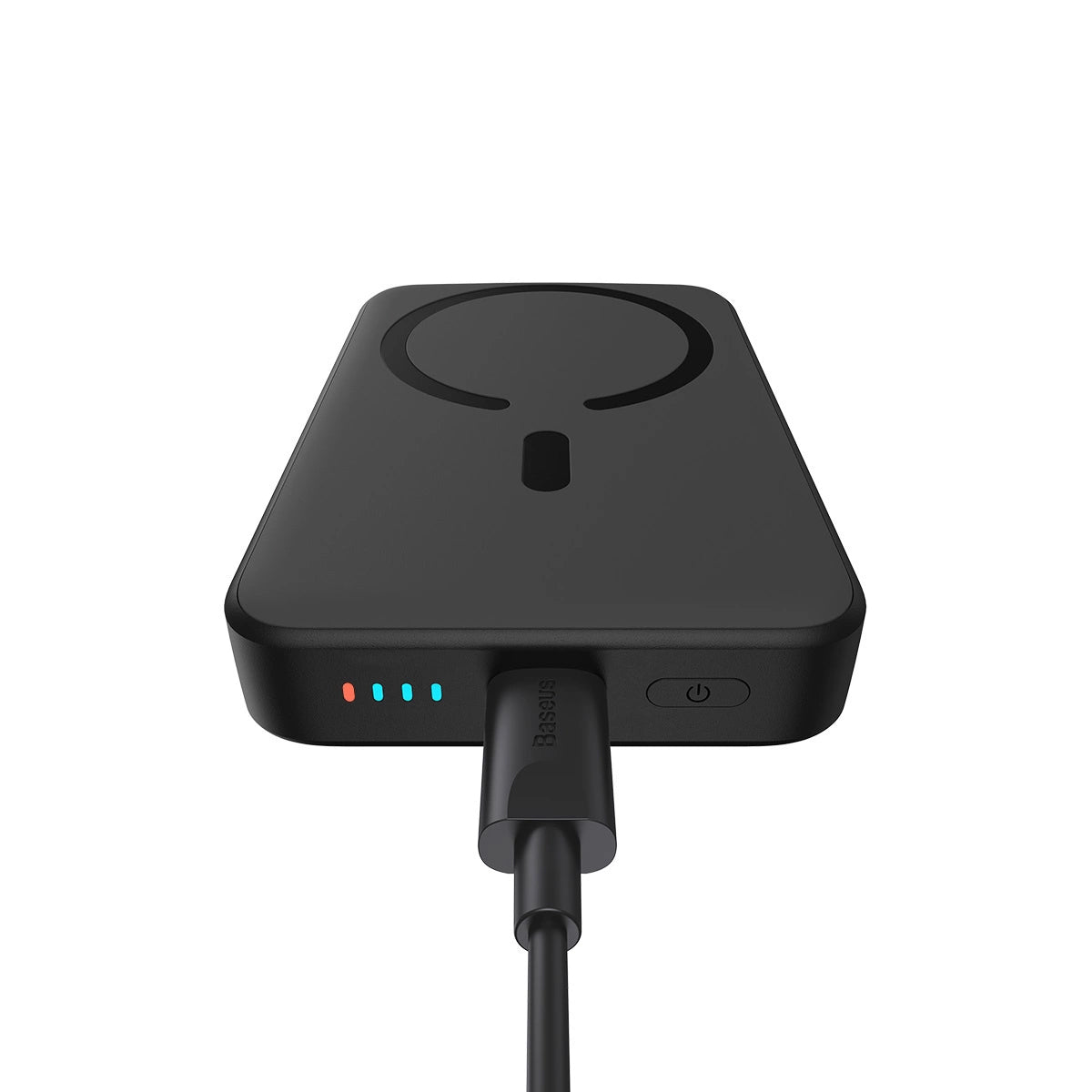 Bateria Externa Wireless Baseus Magnetic Mini, 10000mAh, 20W, PD + FQI, 1 x QI - 1 x USB-C, Preta PPCX070001
