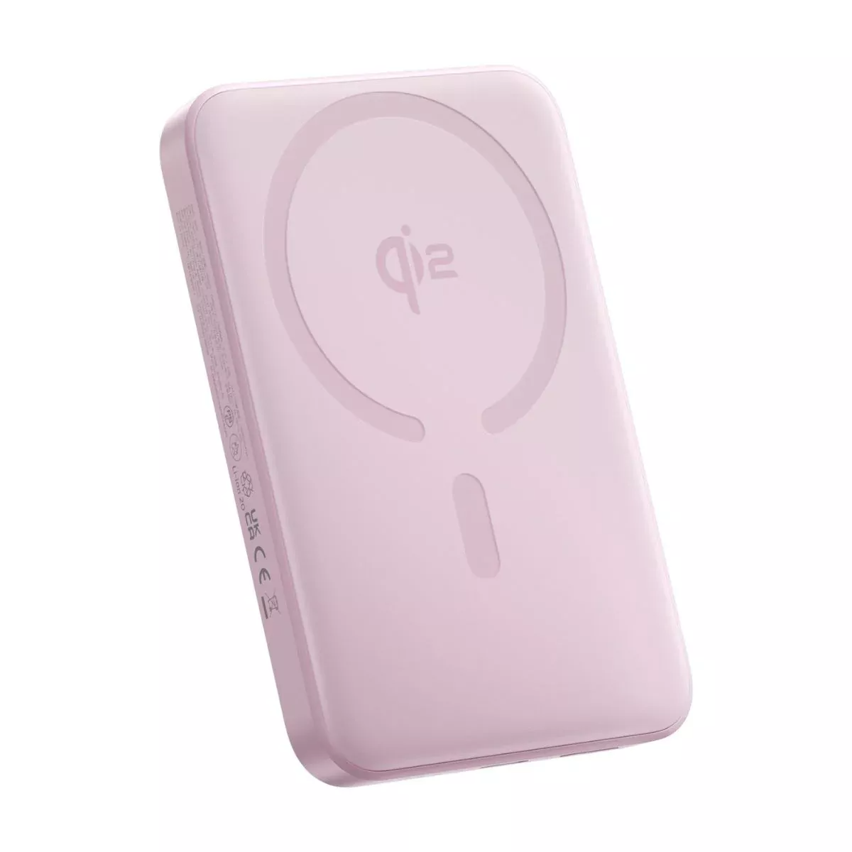 Bateria Externa Wireless Baseus Enerfill FM12, 10000mAh, 22.5W, PD + FQI, 1 x QI - 1 x USB-C, Rosa E0028502