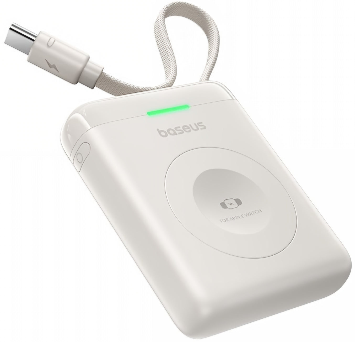 Bateria Externa Wireless Baseus EnerFill FW11 para Apple Watch Series, 1640mAh, 5W, 1 x QI, Branco E0205302