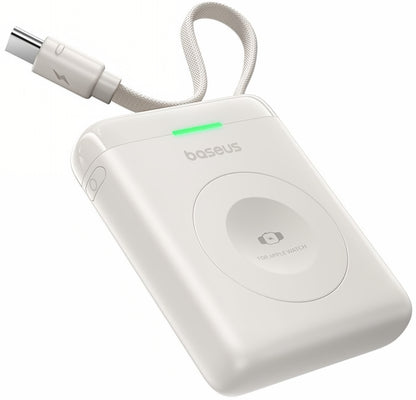 Bateria Externa Wireless Baseus EnerFill FW11 para Apple Watch Series, 1640mAh, 5W, 1 x QI, Branco E0205302