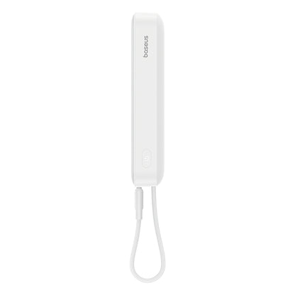 Bateria Externa Wireless Baseus Magnetic Mini, 10000mAh, 30W, PD + FQI, 1 x QI - 2 x USB-C, Branca P1002210B223-00