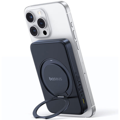 Bateria Externa Wireless Baseus PicoGo, 5000mAh, 20W, PD + FQI, 1 x QI - 1 x USB-C, Preta P10076802123-00