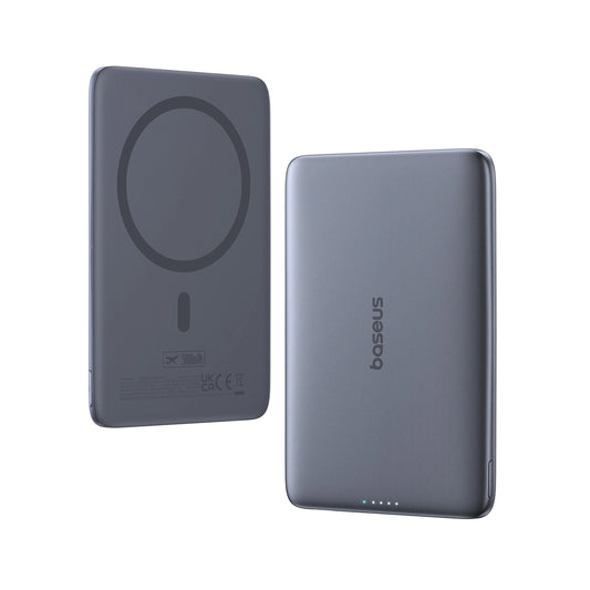 Bateria Externa Wireless Baseus PicoGo AM41, 5000mAh, 20W, PD + FQI, 1 x QI - 1 x USB-C, Cinzento P1007680C813-00