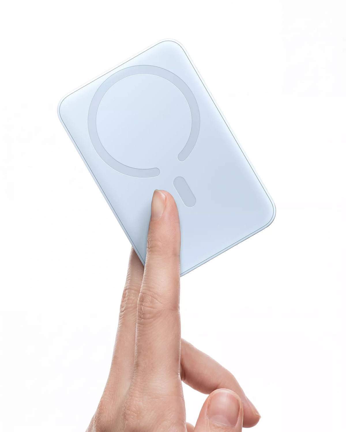 Bateria Externa Wireless Baseus EnerFill FM11 Ultra-Mini, 10000mAh, 22.5W, PD + FQI, 1 x QI - 1 x USB-C, Azul P1008210E313-00