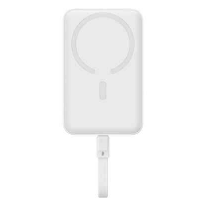 Bateria Externa Wireless Baseus Magnetic Mini, 10000mAh, 30W, PD + FQI, 1 x QI - 2 x USB-C, Branca P1002210B223-00