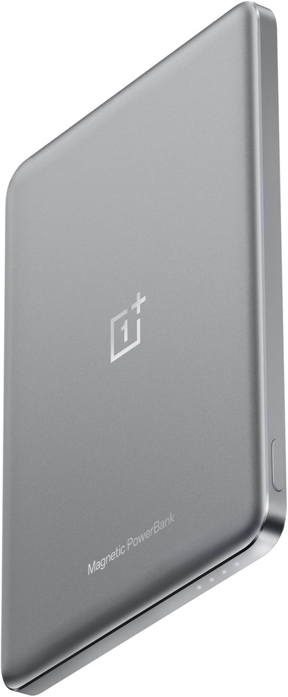 Bateria Externa Wireless OnePlus Slim Magnetic, 5000mAh, 10W, FQI, 1 x USB-C, Cinzento 5411100015