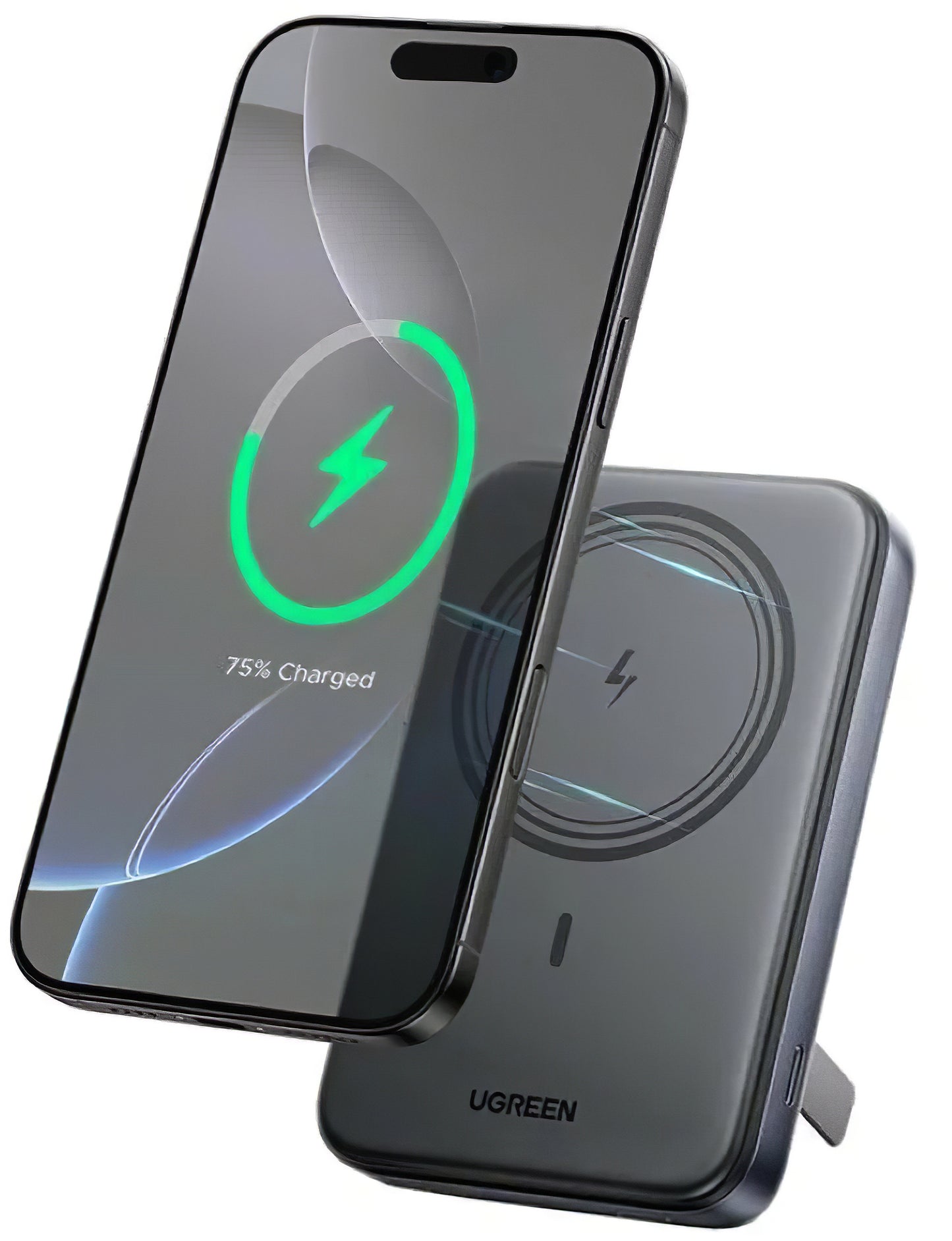 Bateria Externa Wireless UGREEN PB562, 10000mAh, 20W, PD + FQI, 1 x QI - 1 x USB-C, Preta