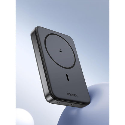 Bateria Externa Wireless UGREEN PB561, 10000mAh, 20W, PD + FQI, 1 x QI - 1 x USB-C, Preta
