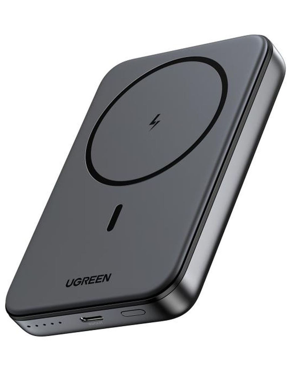 Bateria Externa Wireless UGREEN PB561, 10000mAh, 20W, PD + FQI, 1 x QI - 1 x USB-C, Preta