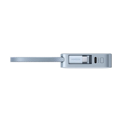 Bateria Externa Wireless UGREEN MagFlow PB773 (65958B), 10000mAh, 25W, PD + FQI, 1 x QI - 2 x USB-C, Azul
