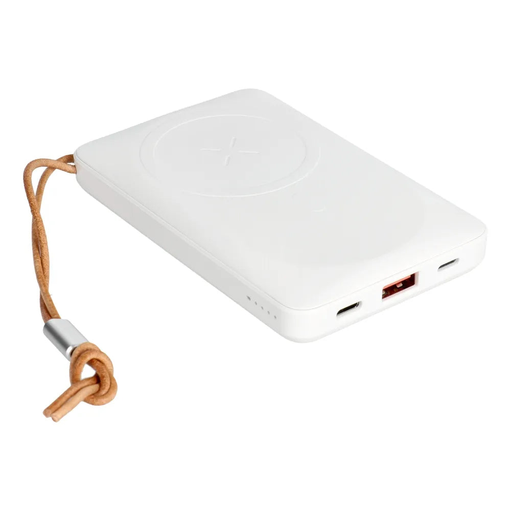 Bateria Externa Wireless Veger VP1151 / W1151, 10000mAh, 22.5W, QC + PD + FQI, 1 x QI - 1 x USB-A - 1 x USB-C, Branca