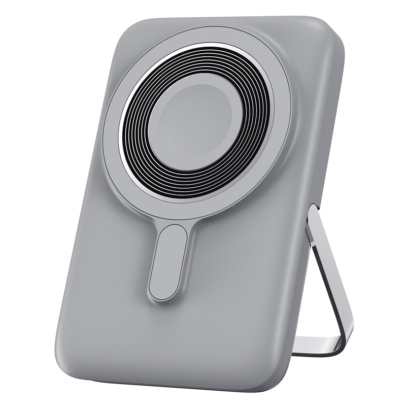 Bateria Externa Wireless WiWu Wi-P018, 10000mAh, 20W, PD + FQI, 1 x QI - 1 x USB-C, Cinzento