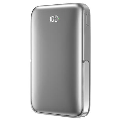 Bateria Externa Wireless WiWu Wi-P018, 10000mAh, 20W, PD + FQI, 1 x QI - 1 x USB-C, Cinzento