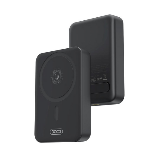 Bateria Externa Wireless XO Design PR231, 10000mAh, 20W, PD + FQI, 1 x QI - 1 x USB-C, Preta, Recondicionada