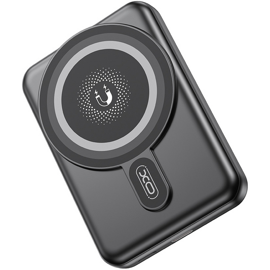 Bateria Externa Wireless XO Design PR264, 10000mAh, 20W, PD + FQI, 1 x QI - 1 x USB-C, Preta, Recondicionada