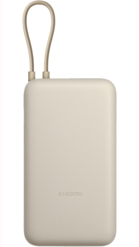 Bateria Externa Xiaomi, 20000mAh, 33W, QC + PD, 1 x USB-A - 2 x USB-C, Bege BHR8851GL