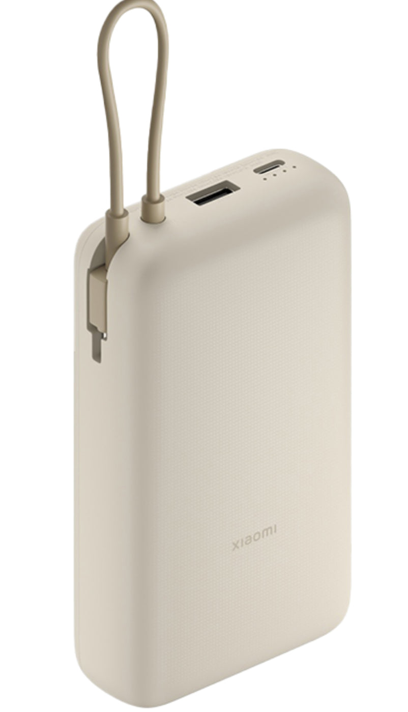 Bateria Externa Xiaomi, 20000mAh, 33W, QC + PD, 1 x USB-A - 2 x USB-C, Bege BHR8851GL