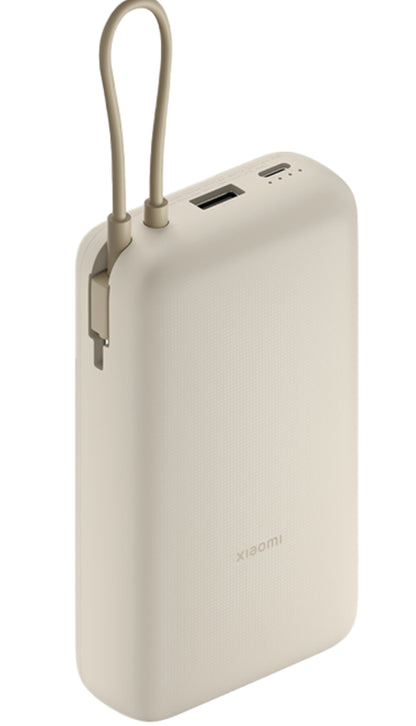 Bateria Externa Xiaomi, 20000mAh, 33W, QC + PD, 1 x USB-A - 2 x USB-C, Bege BHR8851GL
