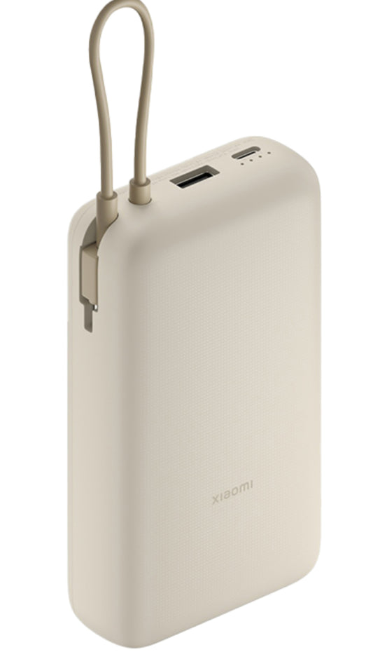 Bateria Externa Xiaomi, 20000mAh, 33W, QC + PD, 1 x USB-A - 2 x USB-C, Bege BHR8851GL