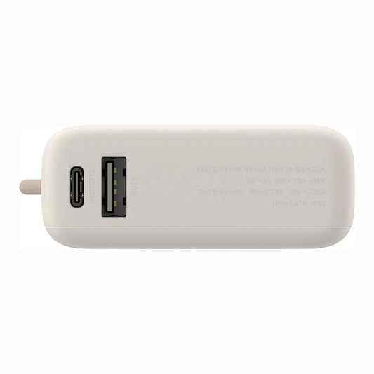 Bateria Externa Xiaomi PB1033MI, 10000mAh, 33W, QC + PD, 1 x USB-A - 2 x USB-C, Bege BHR9333GL