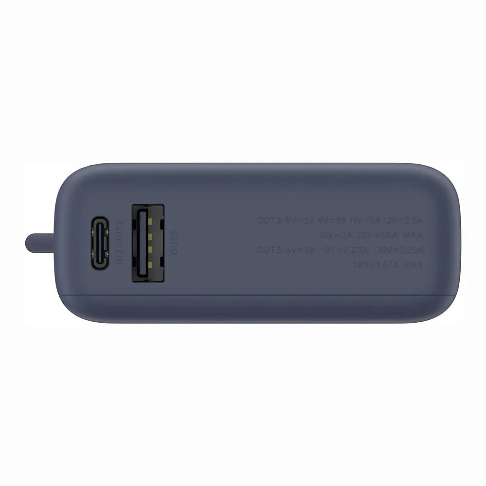 Bateria Externa Xiaomi PB1033MI, 10000mAh, 33W, QC + PD, 1 x USB-A - 2 x USB-C, Azul-marinho BHR9341GL