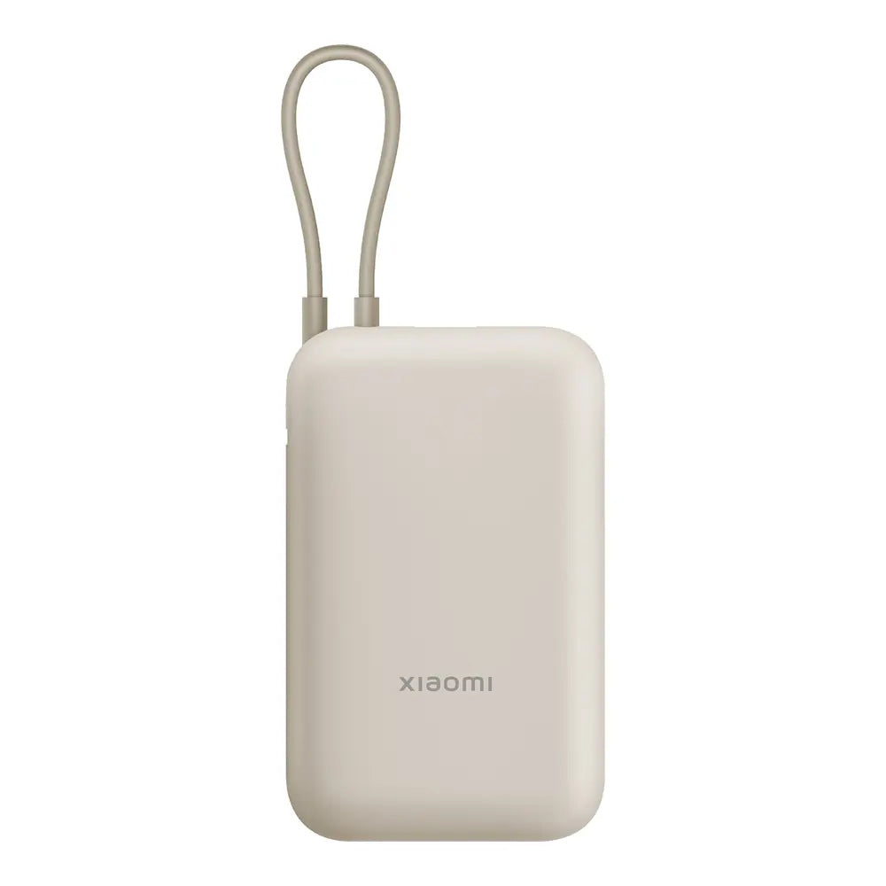 Bateria Externa Xiaomi Pocket, 10000mAh, 22.5W, QC + PD, 1 x USB-A - 2 x USB-C, Bege BHR9072GL