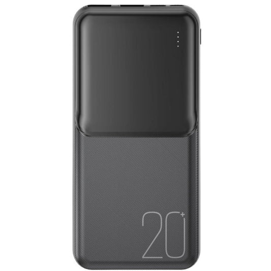 Bateria Externa XO Design PR252, 20000mAh, 10W, 2 x USB-A, Preta
