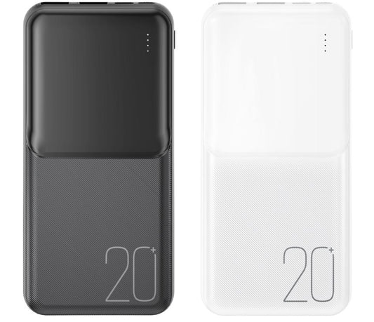 Bateria Externa XO Design PR252, 20000mAh, 10W, 2 x USB-A, Branca