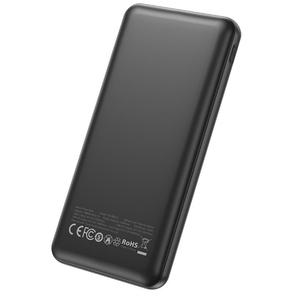 Bateria Externa XO Design PB312, 10000mAh, 10W, 2 x USB-A, Preta