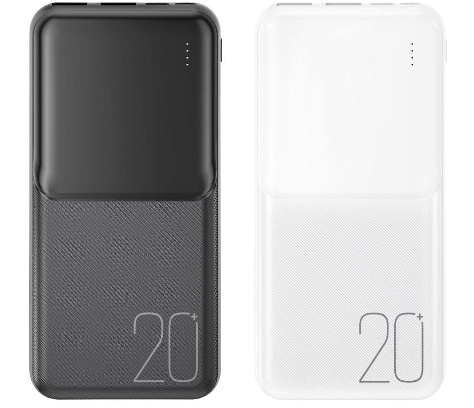 Bateria Externa XO Design PR252, 20000mAh, 10W, 2 x USB-A, Preta