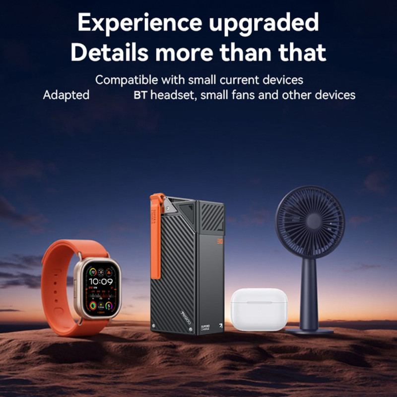 Bateria Externa Yesido YP62, 30000mAh, 22.5W, QC + PD, 2 x USB-A - 2 x USB-C, Preta